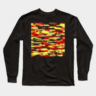 Camouflage Olive Yellow Red Long Sleeve T-Shirt